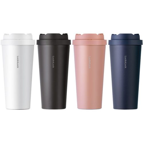 Bình giữ nhiệt Lock&Lock Energetic One Touch LHC3249 (550ml) in ấn logo thương hiệu 