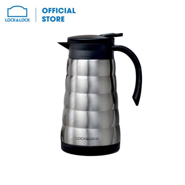 Bình đựng cà phê Lock&Lock Tower Vacuum – Màu bạc – LHC1442SLV – In Logo thương hiệu