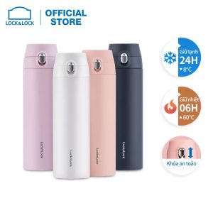Bình giữ nhiệt Lock&Lock Feather Light LHC3257 – 4 màu – In ấn Logo thương hiệu