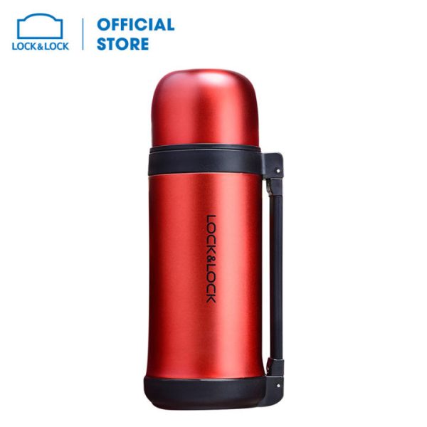 Bình giữ nhiệt Lock&Lock Soft Handle LHC1417RED - In ấn Logo thương hiệu