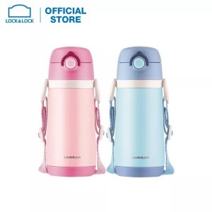 Bình giữ nhiệt trẻ em Lock&Lock Cozy Kids Straw Tumbler LHC4236 - In Logo thương hiệu