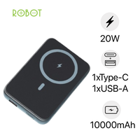 Pin dự phòng Robot SẠC NHANH 20W RT15 10000mAH In Logo